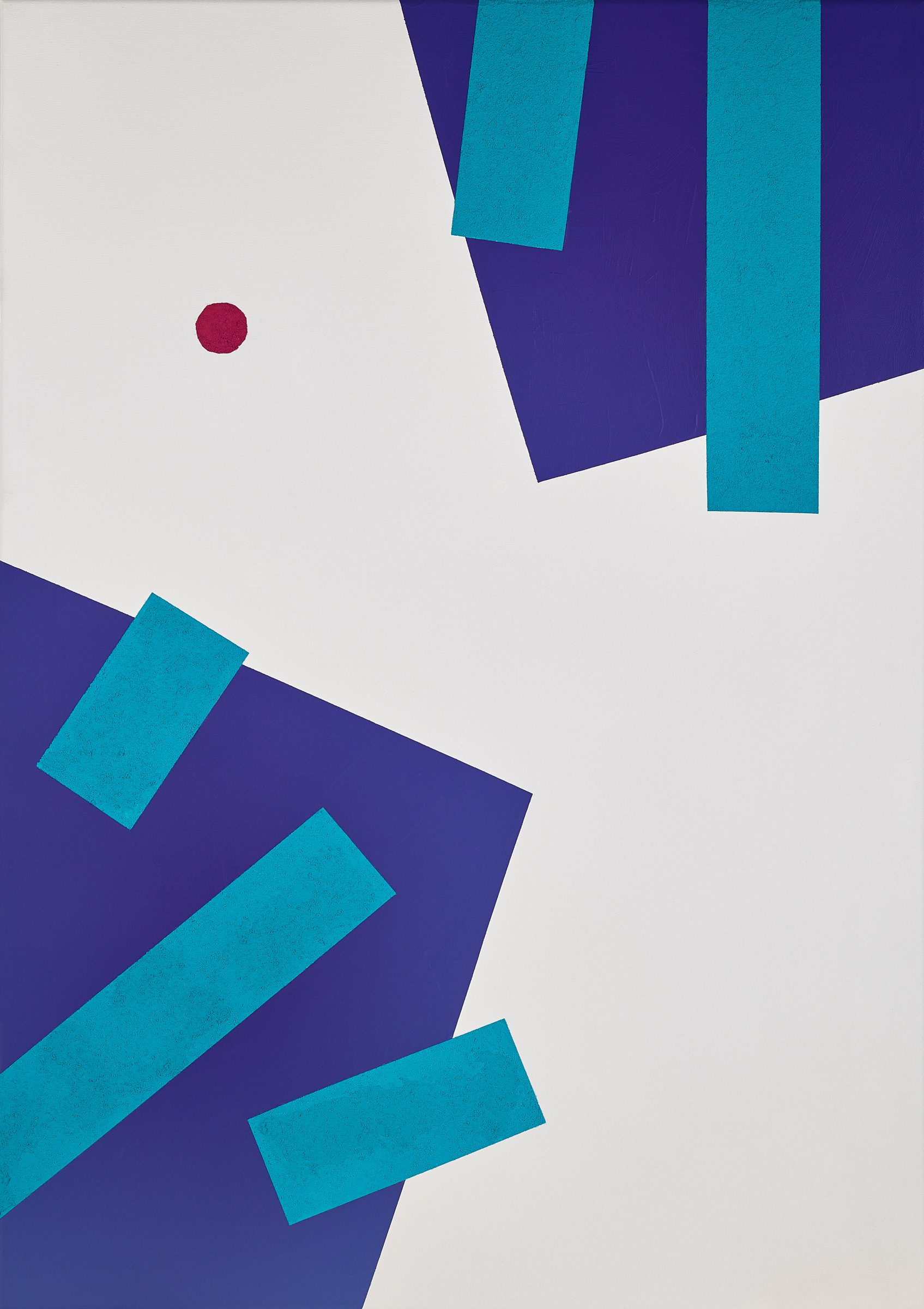Geometric, textured abstract art by Adra - Playtime Adventure painting