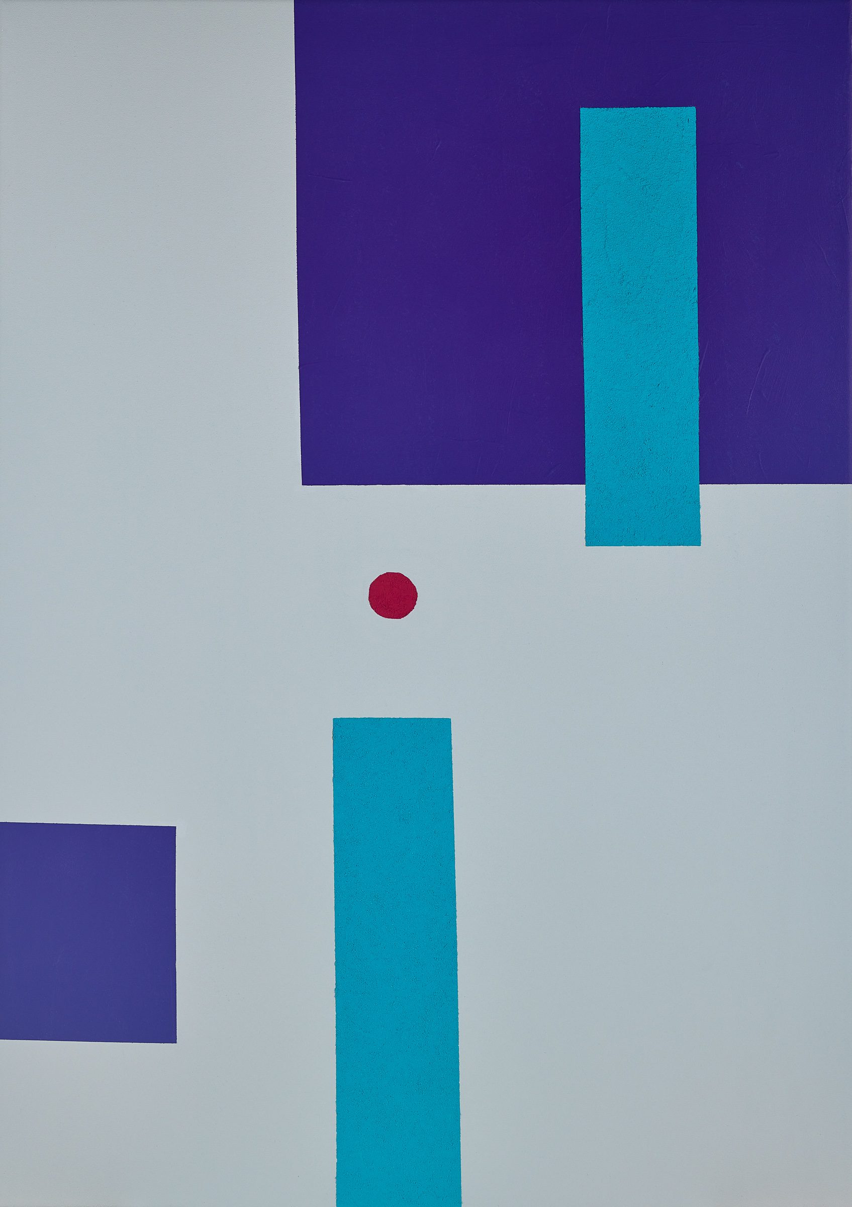 Abstract geometric painting by Adra - SENSATIONS TRIPTYCH Echos SENSATIONS TRIPTYCH Pulses
