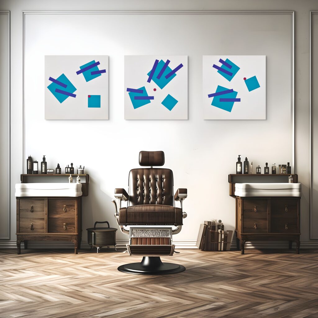 Abstract, textured painting by Adra - Joy of Closeness Triptych by Adra at barber