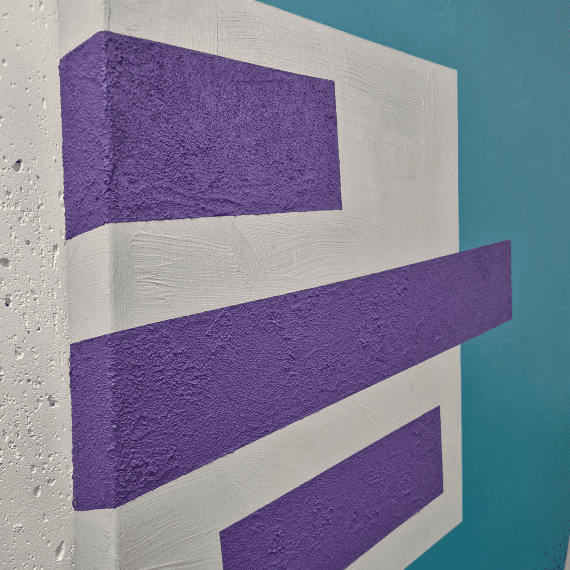 Geometric, abstract art - Gravity Propelling by Adra sandy texture detail 5 cm edge