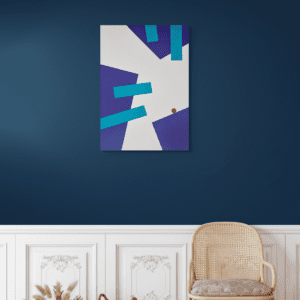 Playtime: Energetic painting by Adra (abstract, geometric, textured art)