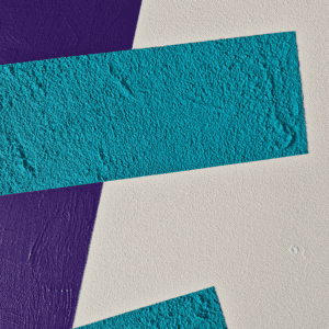 Playtime: Energetic painting detail by Adra (abstract, geometric, textured art)
