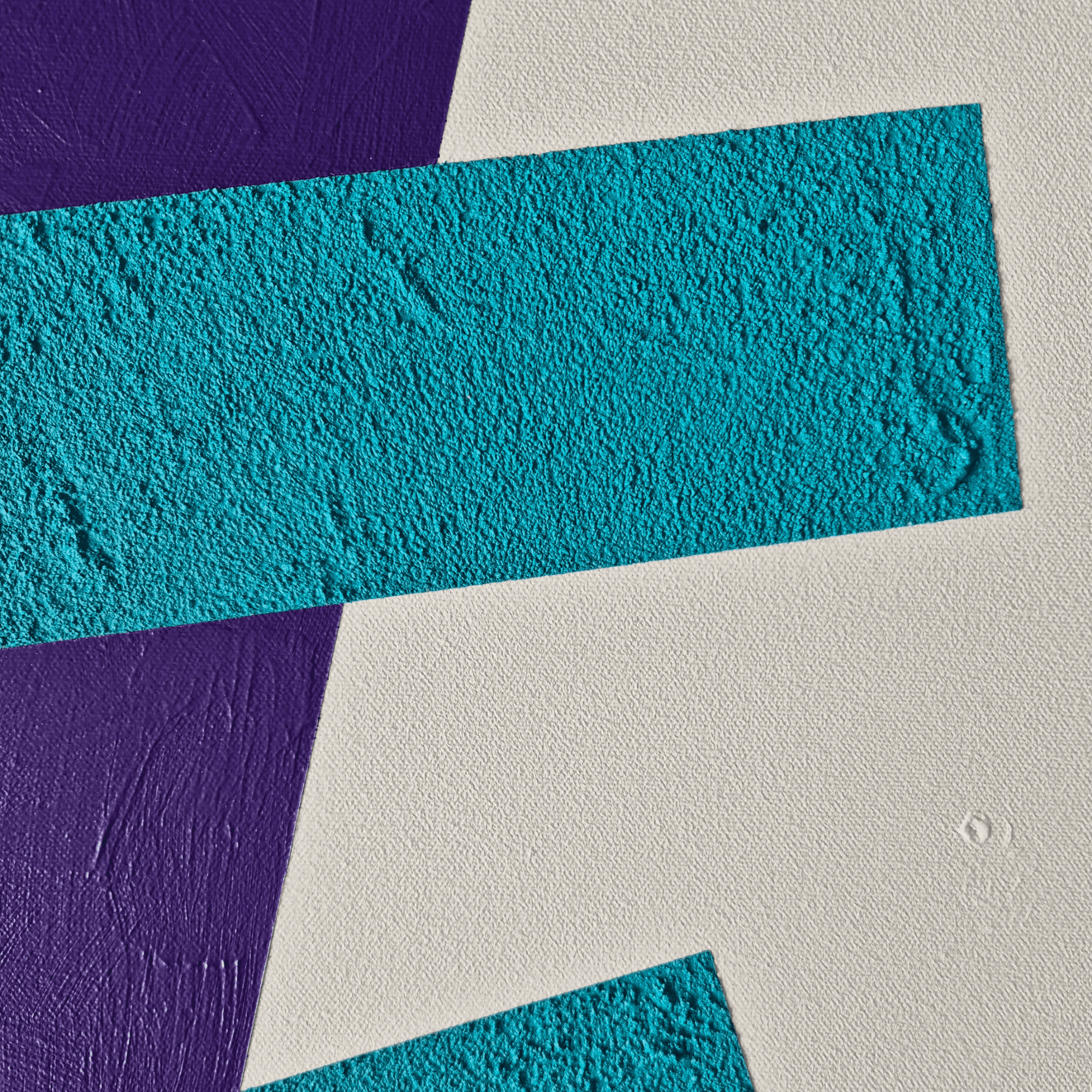 Playtime: Energetic painting detail by Adra (abstract, geometric, textured art)